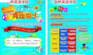 英语培训班宣传单 英语培训班宣传单
